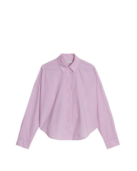 Marc O' Polo Purple Striped Longsleeves Shirt for men