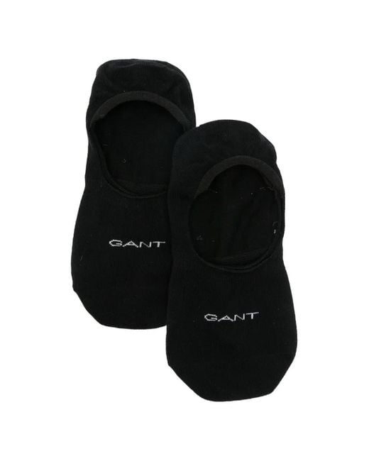 Gant Black Logo-Print Socks (Set Of Two) for men