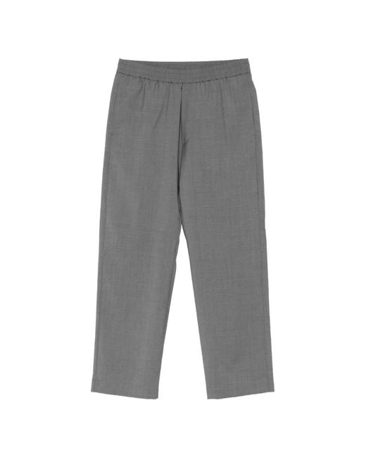 Barena Gray Alfonso Elasticated-Waistband Trousers