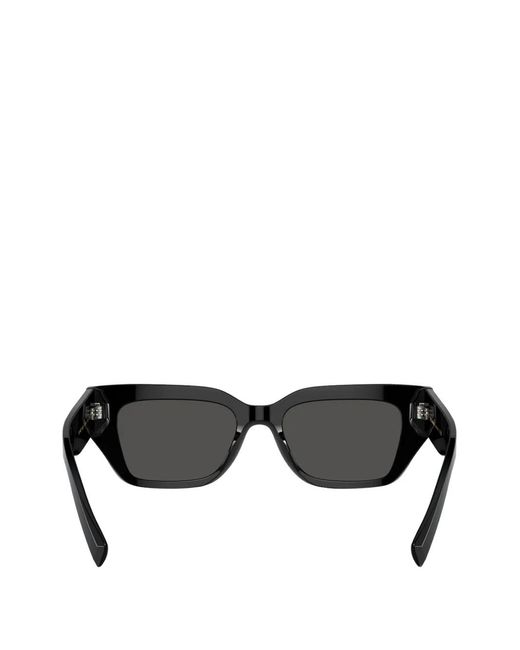 Dolce & Gabbana Black Studded Square Sunglasses