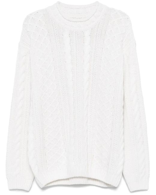 Jersey de punto grueso C P Company de hombre de color White