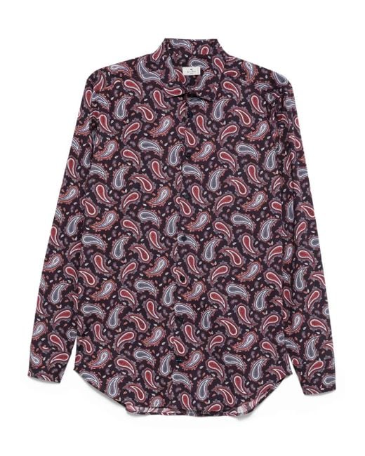 Etro Purple Shirts for men