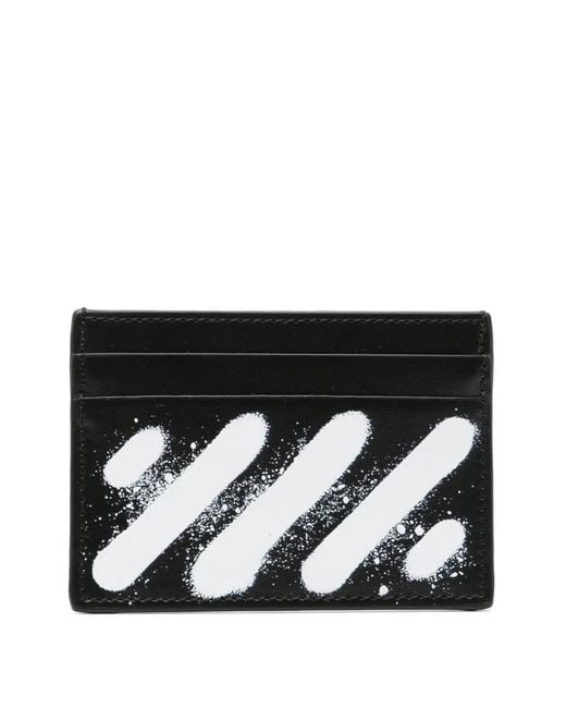 Off-White c/o Virgil Abloh Black Porte-Cartes À Effet Taches De Peinture for men