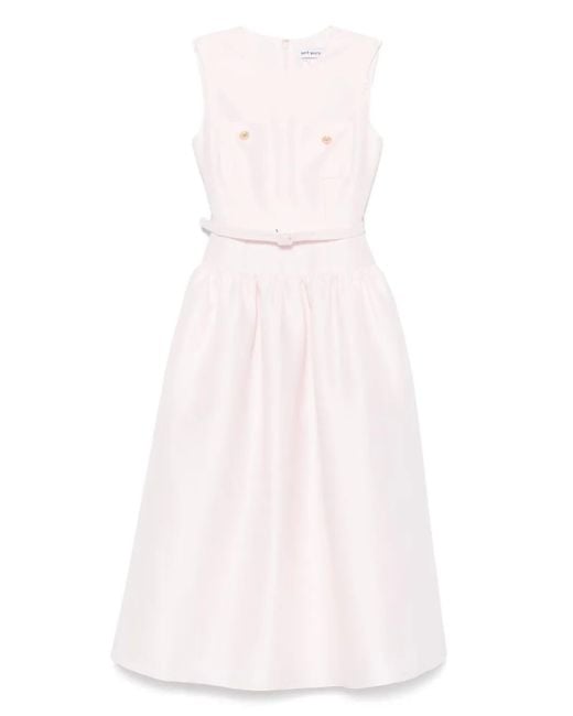 Self-Portrait Midi-Jurk in het Pink