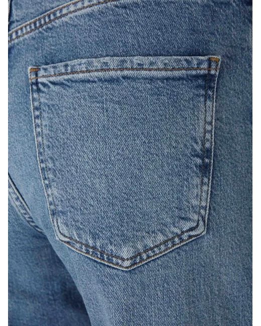 Agolde Blue Loose-Fit Straight-Leg Jeans