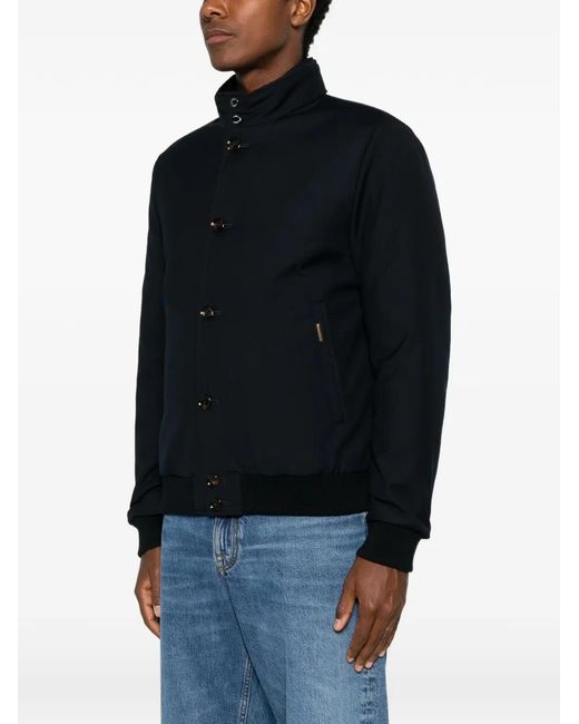 Moorer Blue Janson Bomber Jacket for men