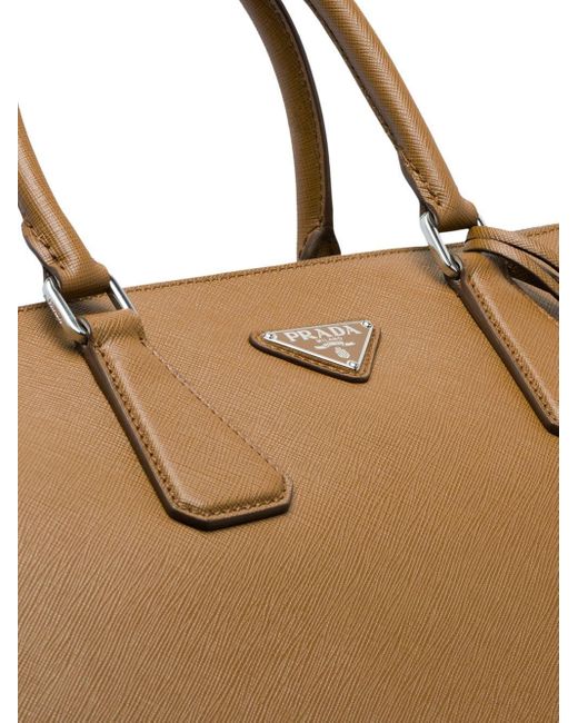 brown prada tote bag