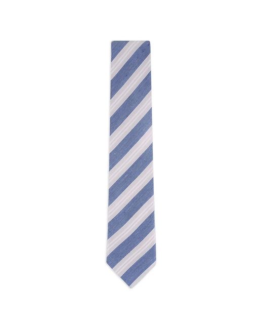 Paolo Albizzati Blue Diagonal-Stripe Tie for men