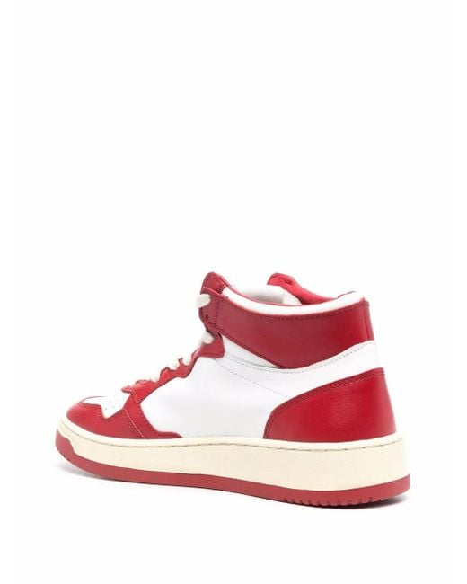 Autry Red 'Medalist' Sneakers for men