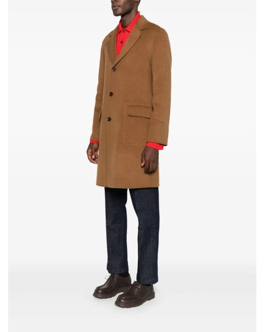 Aspesi Brown Flap-Pocket Coat for men