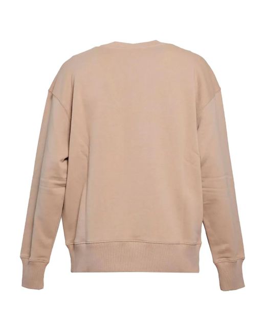 MSGM Natural Logo-Print Sweatshirt for men