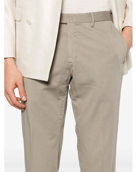 PT Torino Natural Tapered-Leg Cotton-Blend Chino Trousers for men