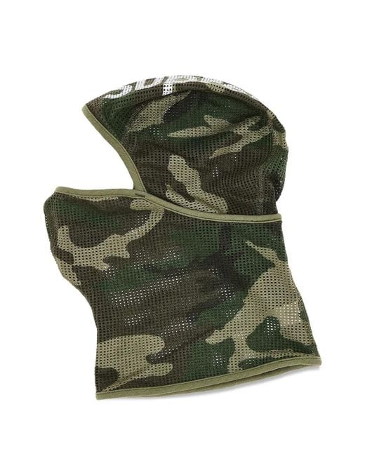 Supreme Green Mesh Camouflage Balaclava for men