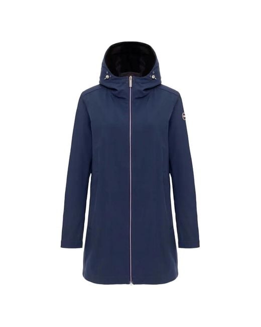 Colmar Blue Hooded Coat