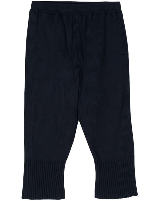 CFCL Blue Ribbed-knit Trousers for men