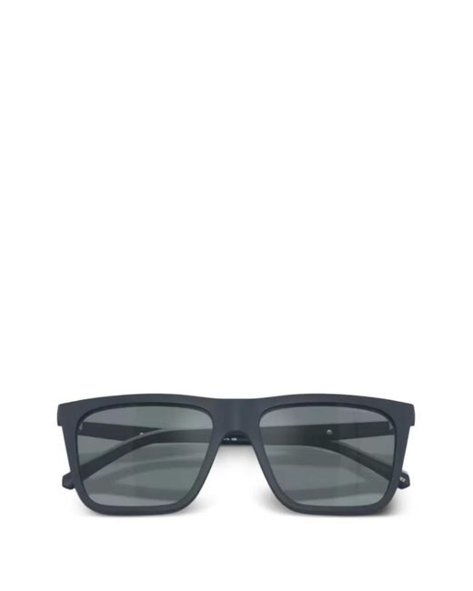 Emporio Armani メンズ グレー スクエアフレーム サングラス 【公式通販】