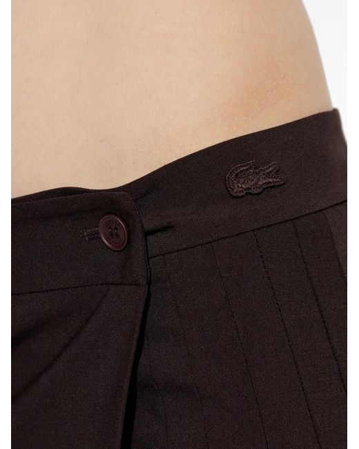 Lacoste Black Wrap Pleated Mini Skirt