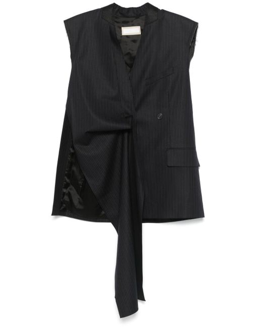 Litkovskaya Black Striped Waistcoat