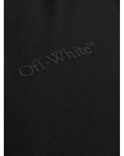 Off-White c/o Virgil Abloh Black Logo-Print Short-Sleeve Shirt for men