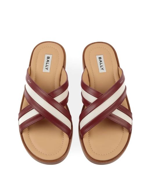 Bally Brown Glide Slides for men