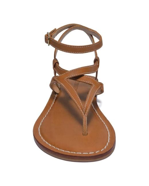 Bernardo Brown Mallorie Crisscross Ankle-Strap Sandals