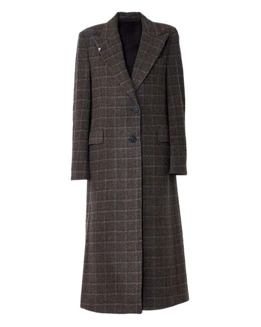 Abrigo Manta a cuadros Our Legacy de color Gray