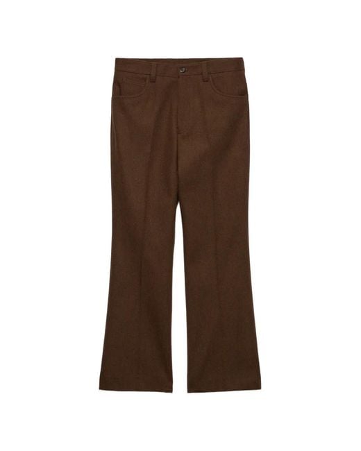 Prada Hose Mit Logo-Patch in Brown für Herren