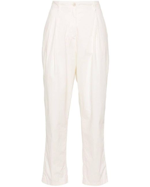 Pantalones ajustados con pinzas Aspesi de color White