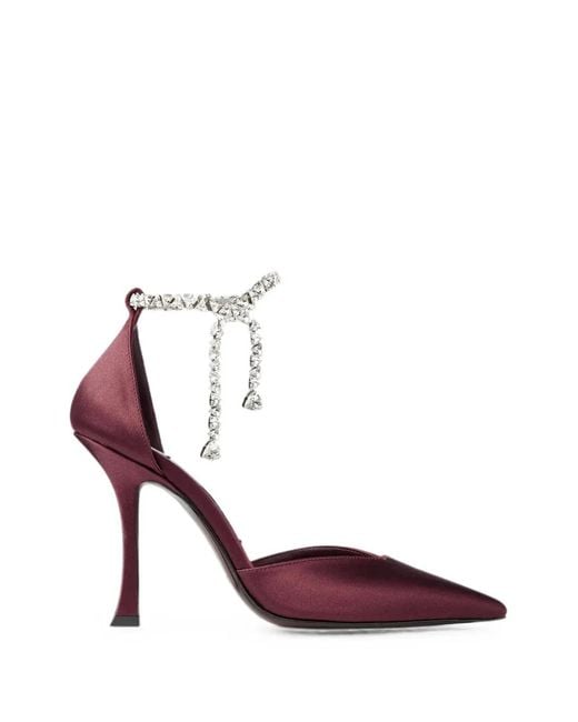 Jimmy Choo Purple Stevie 100 Pumps