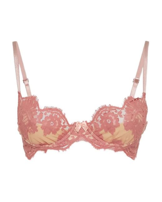 Sujetador con encaje floral DSquared² de color Pink