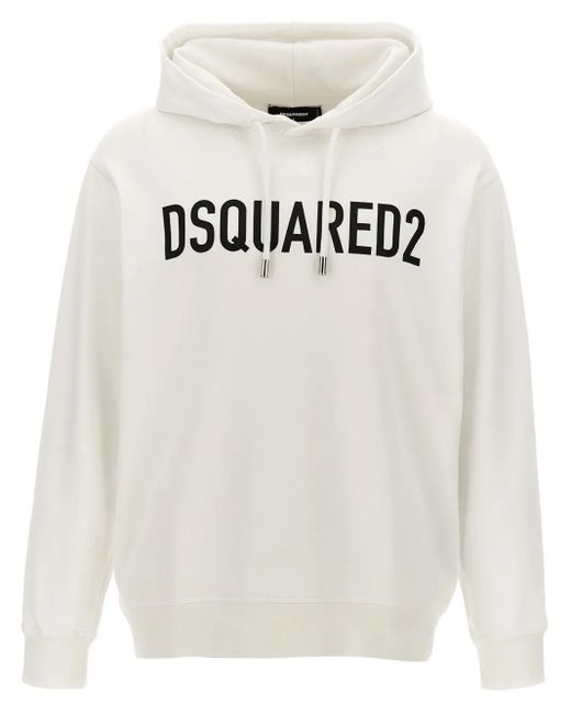 DSquared² Hoodie mit Logo-Print in White für Herren