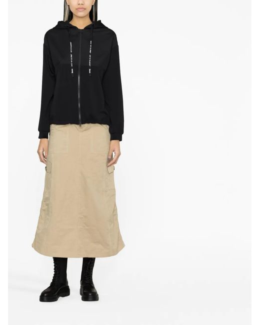 Herno Black Zip-Up Hooded Jacket