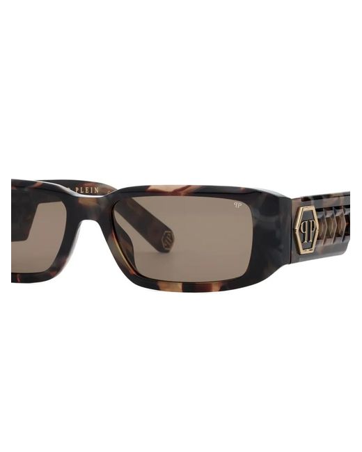 Philipp Plein Gray Rectangle Sunglasses