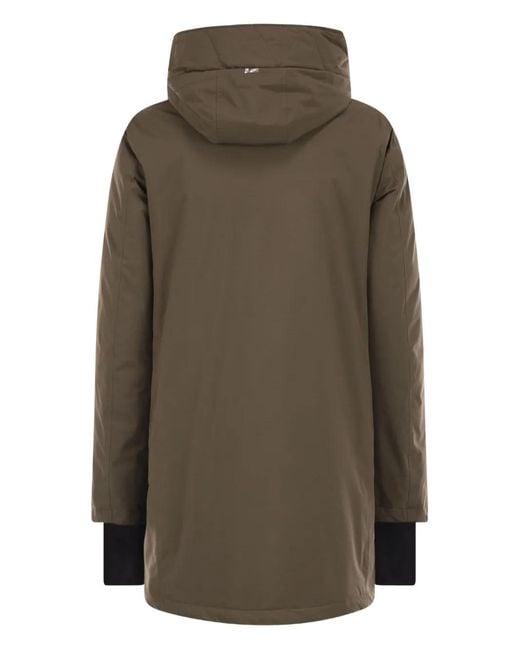 Herno Green Hooded-Neck Padded Jacket