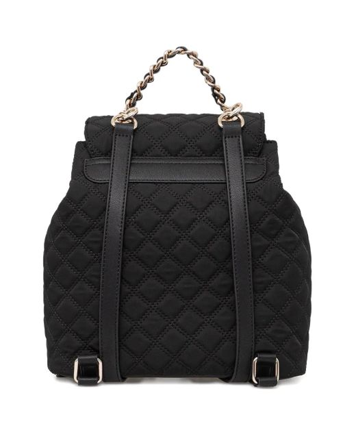 Black Quilted Chain-Handle Backpack Purse BLACK QUILTED CHAIN HANDLE Mini BACKPACK | eBay main image 3