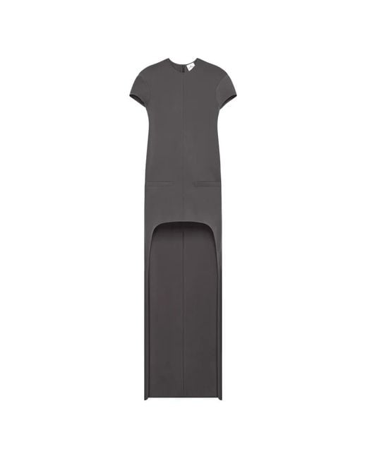Courreges Gray Circle-Edged Maxi Dress