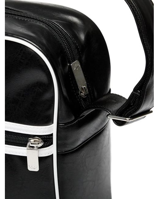 Adidas Black Logo-Print Shoulder Bag