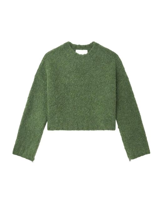 3.1 Phillip Lim Green Zip Detail Knitwear