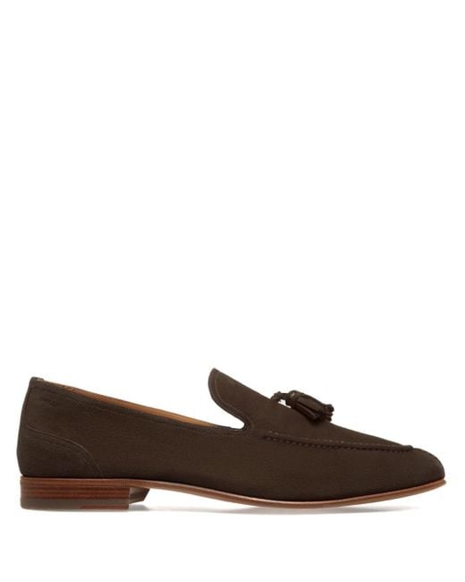 Bally Brown Suisse Tassel-detail Suede Loafers for men