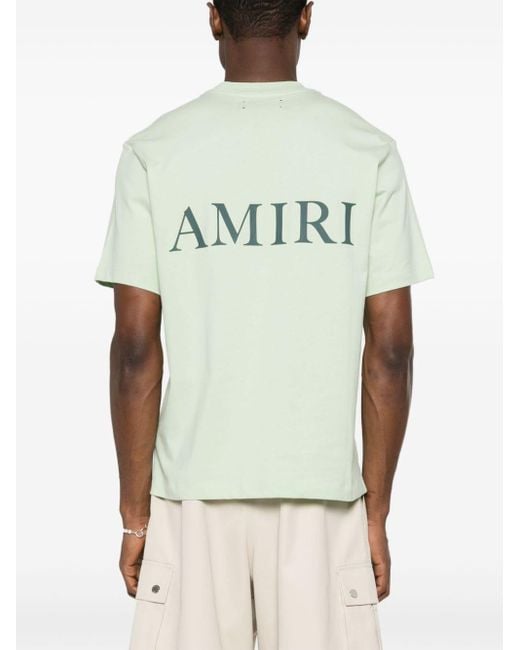 Amiri Blue Ma-print Cotton T-shirt for men