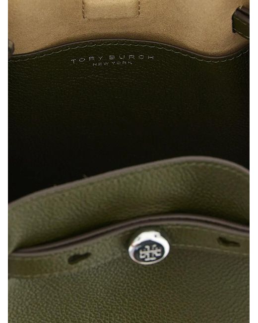Tory Burch Green Romy Bucket Bag