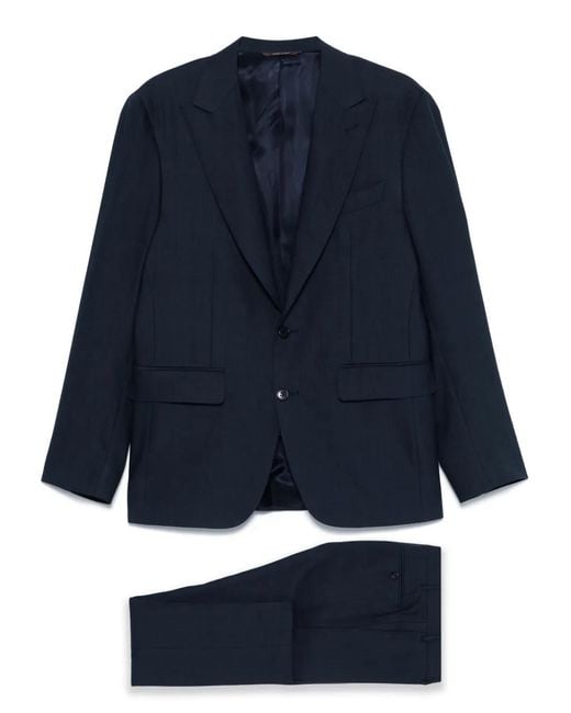 Traje Con Botones Canali de hombre de color Blue