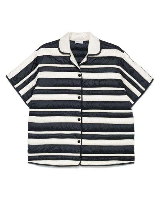 Moncler Blue Padded Shirt