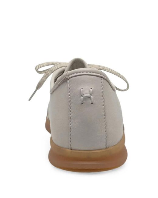 Henderson Gray Leather Lace-Up Sneakers for men