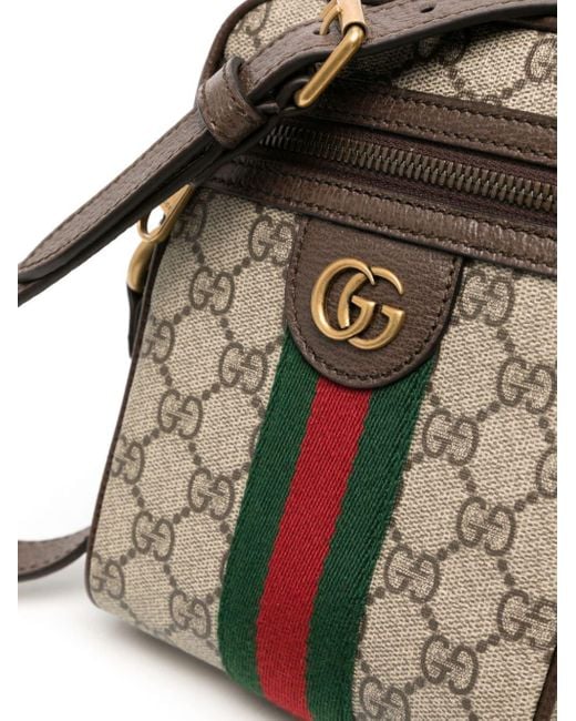 Gucci Brown Ophidia Messenger Bag for men