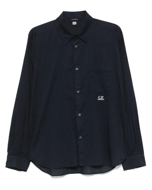メンズ C P Company コットン シャツ Blue