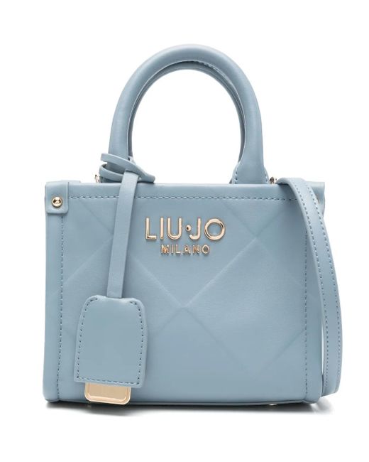 Bolso mini con letras del logo Liu Jo de color Blue