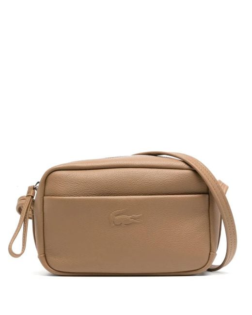 Lacoste Brown City Court Crossbody Bag