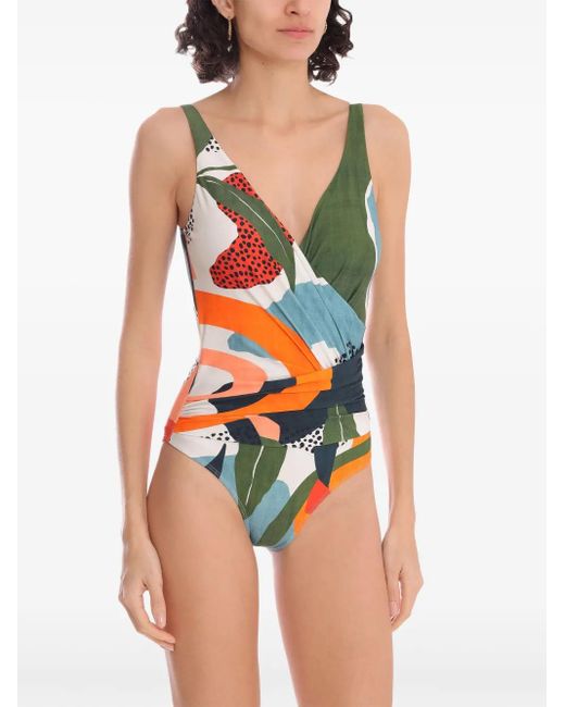 Lygia & Nanny Red Maisa Printed Swimsuit