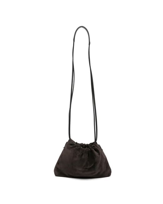 Brunello Cucinelli White Drawstring-Fastening Cross Body Bag